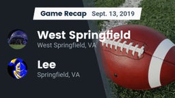 Recap: West Springfield  vs. Lee  2019