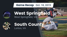 Recap: West Springfield  vs. South County  2019