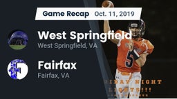 Recap: West Springfield  vs. Fairfax  2019