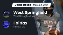 Recap: West Springfield  vs. Fairfax  2021