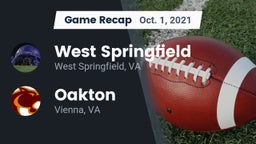 Recap: West Springfield  vs. Oakton  2021