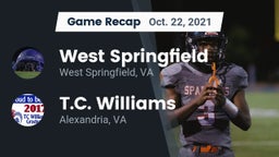 Recap: West Springfield  vs. T.C. Williams 2021