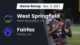 Recap: West Springfield  vs. Fairfax  2021