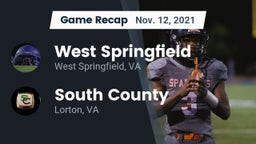 Recap: West Springfield  vs. South County  2021