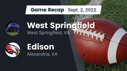 Recap: West Springfield  vs. Edison  2022