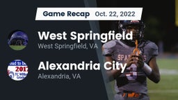 Recap: West Springfield  vs. Alexandria City  2022