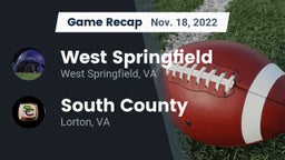 Recap: West Springfield  vs. South County  2022