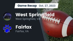 Recap: West Springfield  vs. Fairfax  2023