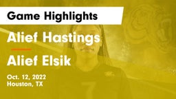 Alief Hastings  vs Alief Elsik  Game Highlights - Oct. 12, 2022