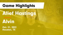 Alief Hastings  vs Alvin  Game Highlights - Oct. 21, 2022