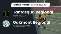 Recap: Tantasqua Regional  vs. Oakmont Regional  2021