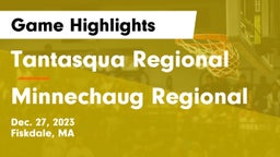 Tantasqua Regional  vs Minnechaug Regional  Game Highlights - Dec. 27, 2023
