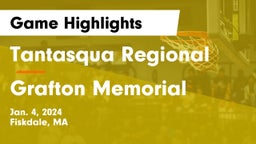 Tantasqua Regional  vs Grafton Memorial  Game Highlights - Jan. 4, 2024