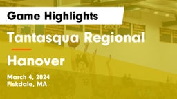 Tantasqua Regional  vs Hanover Game Highlights - March 4, 2024
