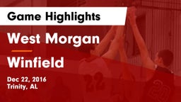 West Morgan  vs Winfield Game Highlights - Dec 22, 2016
