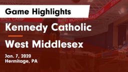 Kennedy Catholic  vs West Middlesex   Game Highlights - Jan. 7, 2020