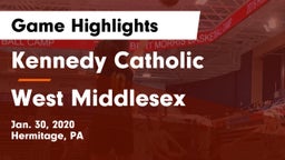 Kennedy Catholic  vs West Middlesex   Game Highlights - Jan. 30, 2020