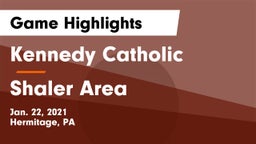 Kennedy Catholic  vs Shaler Area  Game Highlights - Jan. 22, 2021