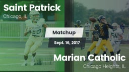 Matchup: Saint Patrick High vs. Marian Catholic  2017