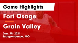 Fort Osage  vs Grain Valley  Game Highlights - Jan. 30, 2021