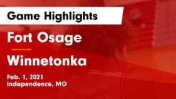 Fort Osage  vs Winnetonka  Game Highlights - Feb. 1, 2021