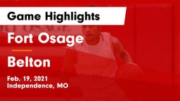 Fort Osage  vs Belton  Game Highlights - Feb. 19, 2021