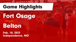 Fort Osage  vs Belton  Game Highlights - Feb. 18, 2022