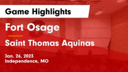 Fort Osage  vs Saint Thomas Aquinas  Game Highlights - Jan. 26, 2023