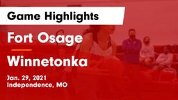Fort Osage  vs Winnetonka Game Highlights - Jan. 29, 2021