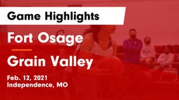 Fort Osage  vs Grain Valley  Game Highlights - Feb. 12, 2021
