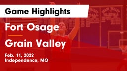Fort Osage  vs Grain Valley  Game Highlights - Feb. 11, 2022