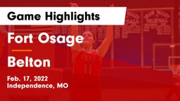 Fort Osage  vs Belton  Game Highlights - Feb. 17, 2022