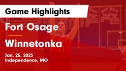 Fort Osage  vs Winnetonka  Game Highlights - Jan. 25, 2023