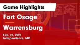 Fort Osage  vs Warrensburg  Game Highlights - Feb. 23, 2023