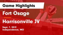 Fort Osage  vs Harrisonville JV Game Highlights - Sept. 7, 2019