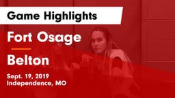 Fort Osage  vs Belton  Game Highlights - Sept. 19, 2019
