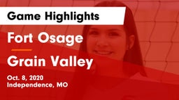 Fort Osage  vs Grain Valley  Game Highlights - Oct. 8, 2020