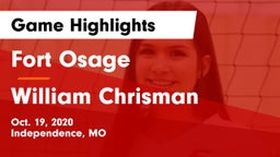 Fort Osage  vs William Chrisman  Game Highlights - Oct. 19, 2020