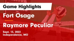 Fort Osage  vs Raymore Peculiar  Game Highlights - Sept. 13, 2022