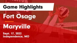 Fort Osage  vs Maryville  Game Highlights - Sept. 17, 2022