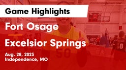 Fort Osage  vs Excelsior Springs  Game Highlights - Aug. 28, 2023