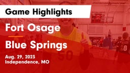 Fort Osage  vs Blue Springs  Game Highlights - Aug. 29, 2023