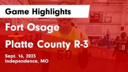 Fort Osage  vs Platte County R-3 Game Highlights - Sept. 16, 2023