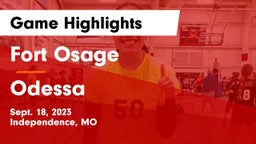 Fort Osage  vs Odessa  Game Highlights - Sept. 18, 2023