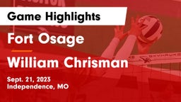 Fort Osage  vs William Chrisman  Game Highlights - Sept. 21, 2023