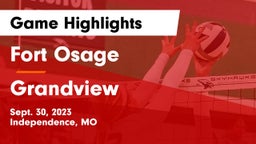 Fort Osage  vs Grandview  Game Highlights - Sept. 30, 2023