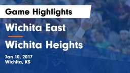 Wichita East  vs Wichita Heights  Game Highlights - Jan 10, 2017
