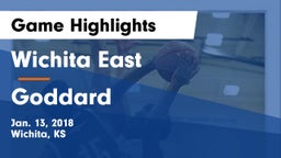 Wichita East  vs Goddard  Game Highlights - Jan. 13, 2018