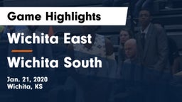 Wichita East  vs Wichita South  Game Highlights - Jan. 21, 2020