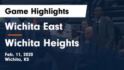 Wichita East  vs Wichita Heights  Game Highlights - Feb. 11, 2020
